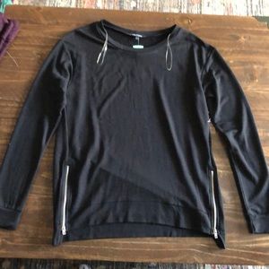 NWT Pink Clover long sleeved tee with zipper sides